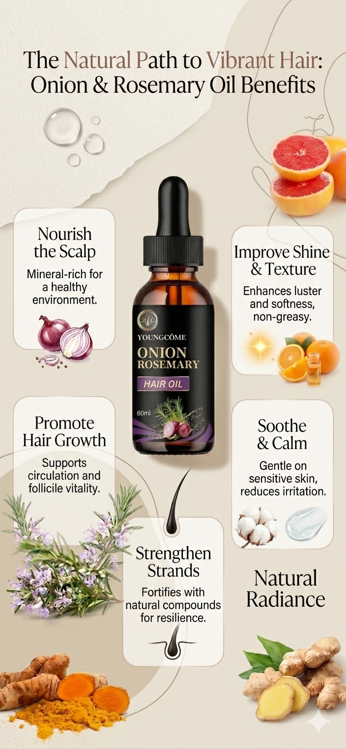 Onion rosemary essential oil