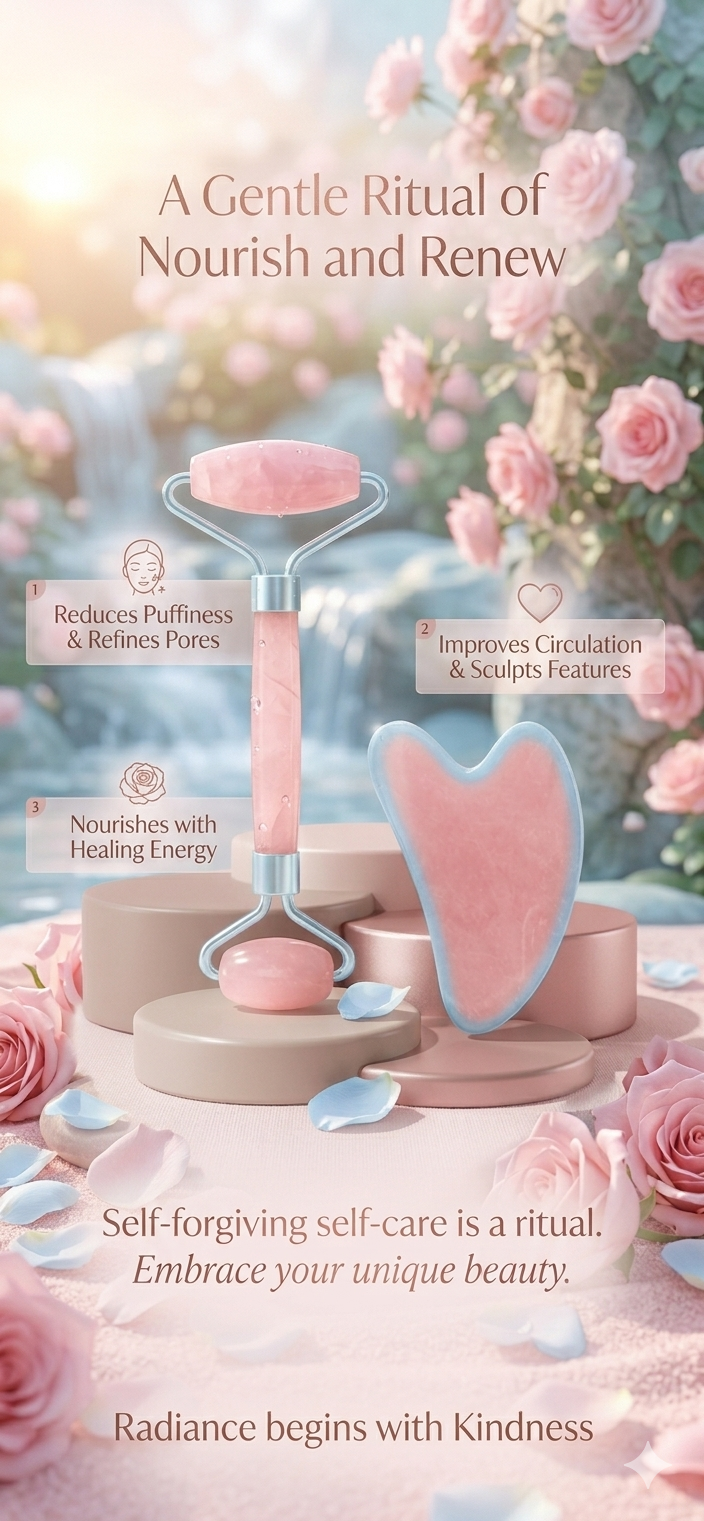 Facial Roller and Gua Sha Set